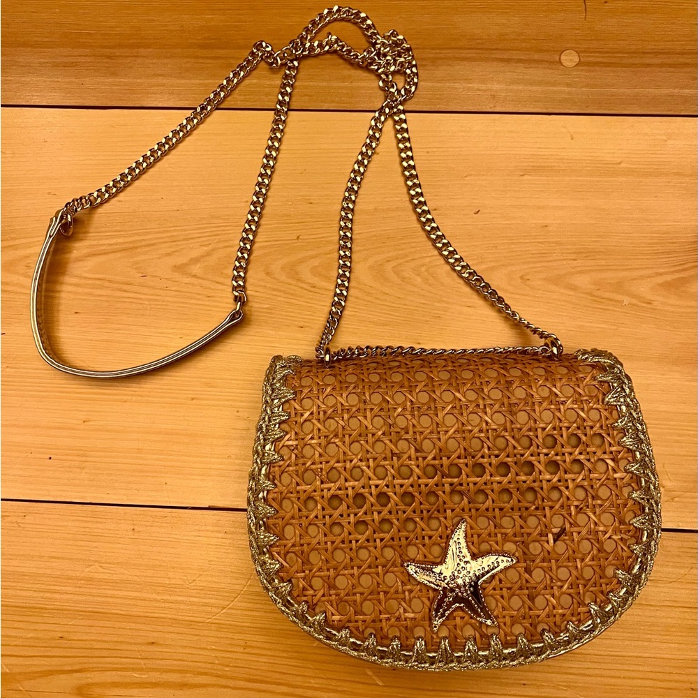 Lilly Pulitzer La Concha Beachy Nautical Cane Purse